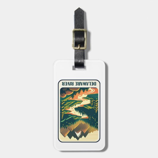 Delaware River Colors Bagagelabel (Voorkant verticaal)