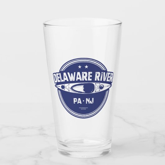 Delaware River Kayaking Glas (Voorkant)