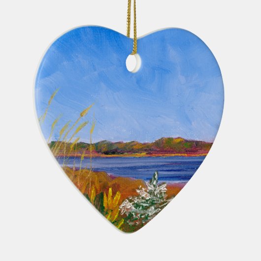 Delaware River Keramisch Ornament (Rechts)