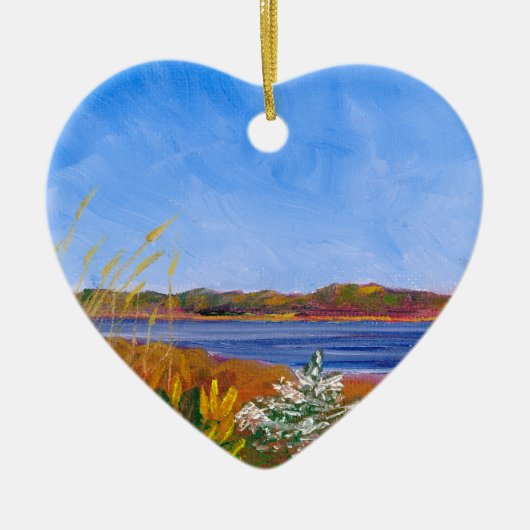 Delaware River Keramisch Ornament (Voorkant)