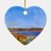 Delaware River Keramisch Ornament (Achterkant)