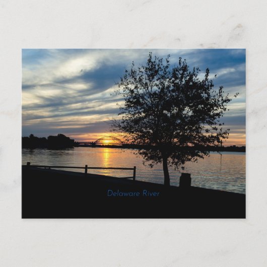 Delaware River, schilderachtig foto Briefkaart (Voorkant)