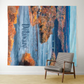 Delaware rivier herfstbladeren wandkleed (In Situ (horizontaal))