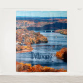Delaware rivier herfstbladeren wandkleed (Voorkant)