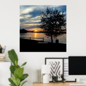 Delaware rivier, landschapsfoto, poster (Thuiskantoor)