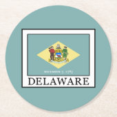 Delaware Ronde Kartonnen Onderzetter (Voorkant)