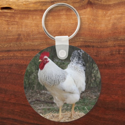 Delaware Rooster Elvis Sleutelhanger (Voorkant)