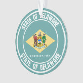 Delaware Round Emblem Ornament (voorkant)