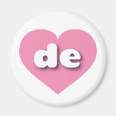 Delaware roze hart - Ik hou van de Magneet (Voorkant)