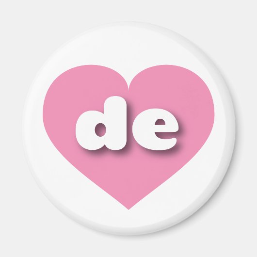 Delaware roze hart - Ik hou van de Magneet (Voorkant)