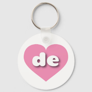 Delaware roze hart - Ik hou van de Sleutelhanger