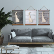 Delaware Rustieke Houten Wandtapijt Kustdecoratie