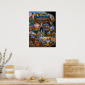 Delaware Schedel Kunst Poster - Staat van Geest (Keuken)