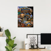 Delaware Schedel Kunst Poster - Staat van Geest (Thuiskantoor)