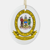 Delaware Seal Keramisch Ornament (Rechts)