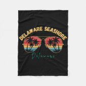 Delaware Seashore Delaware Souvenir Surfboard  Fleece Deken (Voorkant)