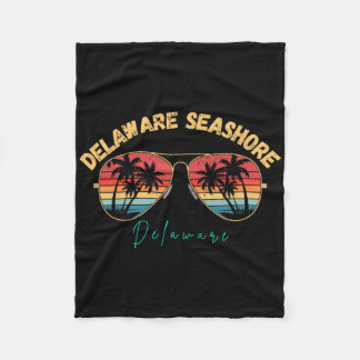 Delaware Seashore Delaware Souvenir Surfboard  Fleece Deken