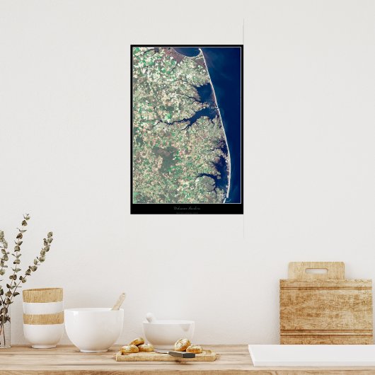 Delaware Seashore satelliet poster (Keuken)