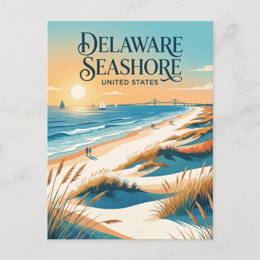 Delaware Seashore State Park Briefkaart (Voorkant)