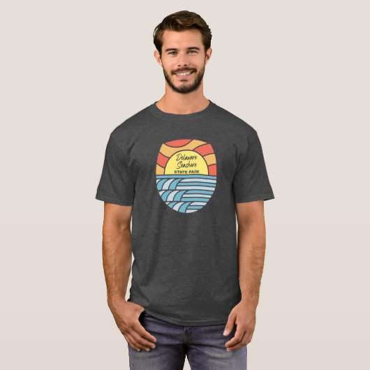 Delaware Seashore State Park Delaware DE Retro Wat T-shirt (Voorkant volledig)