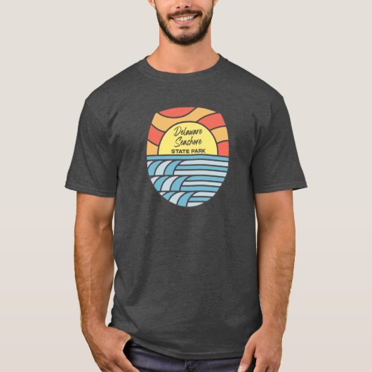 Delaware Seashore State Park Delaware DE Retro Wat T-shirt (Voorkant)