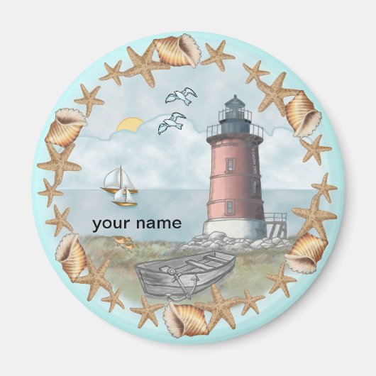 Delaware Shells Lighthouse magneet (Voorkant)