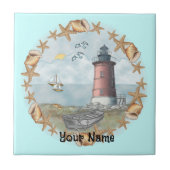 Delaware Shells Lighthouse tegel Tegeltje (Voorkant)