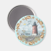 Delaware Shells vuurtorenmagneet Magneet (Voorkant / Achterkant)