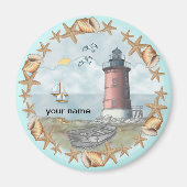 Delaware Shells vuurtorenmagneet Magneet (Voorkant)