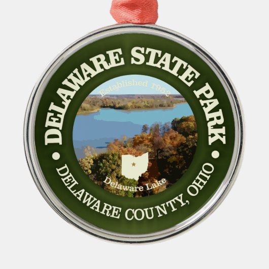 Delaware SP Metalen Ornament (Voorkant)