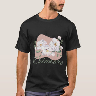 Delaware Staatsbloem Perzikbloesem Sticker 2 T-shirt