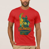 Delaware State Artistic T-Shirt – Oil Paint... (Voorkant)