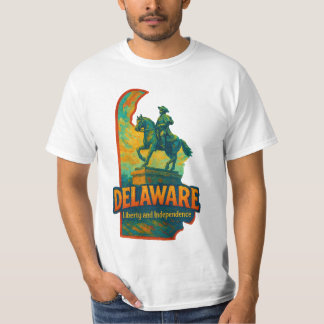Delaware State Artistic T-Shirt - Olieverf...