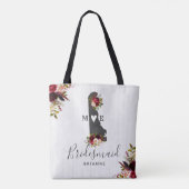 Delaware State Bestemming Rustic Trouw Monogram Tote Bag (Achterkant)