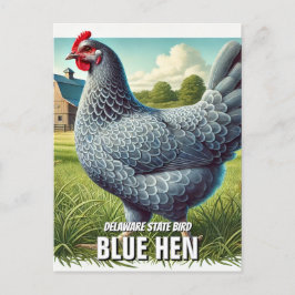 Delaware State Bird Blue Hen Briefkaart