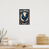 Delaware State Bird - Blue Hen Chicken Poster (Keuken)