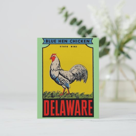 Delaware State Bird Briefkaart (Staand voorkant)