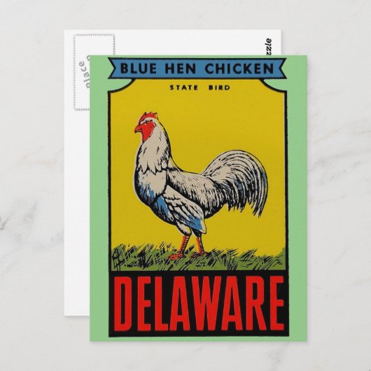 Delaware State Bird Briefkaart (Voorkant / Achterkant)