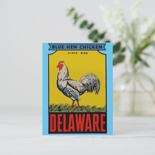 Delaware State Bird Briefkaart (Staand voorkant)