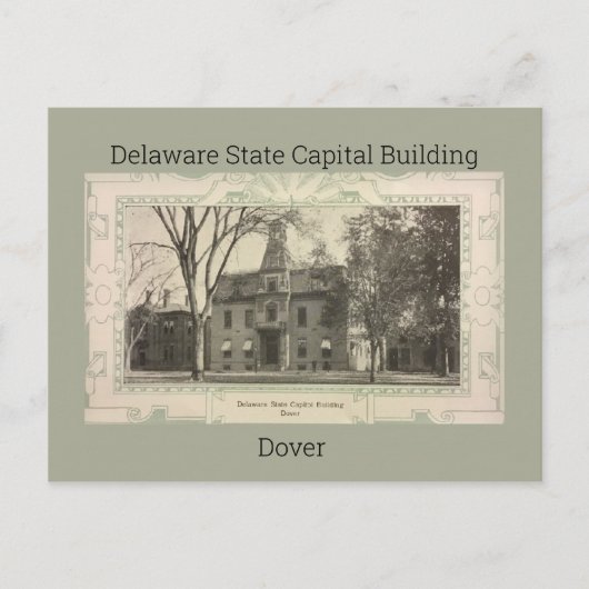 Delaware State Capital Building Briefkaart (1908) (Voorkant)