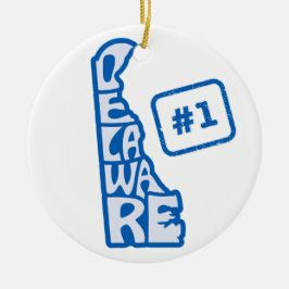 Delaware State Christmas Tree Ornament
