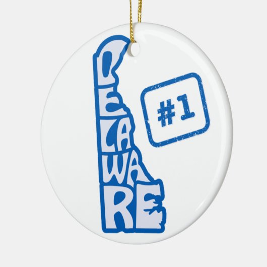 Delaware State Christmas Tree Ornament (Links)
