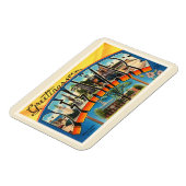 Delaware State DE Old Vintage Travel Briefkaart- Magneet (Linkerzijde)