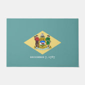 Delaware State Flag Design Decor Deurmat (Voorkant)