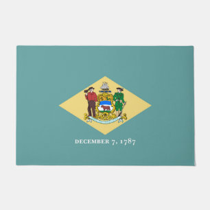 Delaware State Flag Design Decor Deurmat