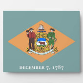 Delaware State Flag Plaque Fotoplaat (Voorkant)