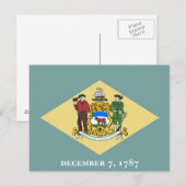 Delaware State Flag.png Briefkaart (Voorkant / Achterkant)