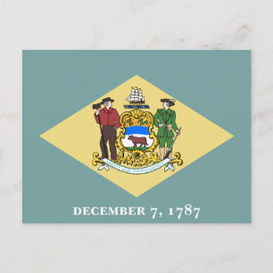 Delaware State Flag.png Briefkaart