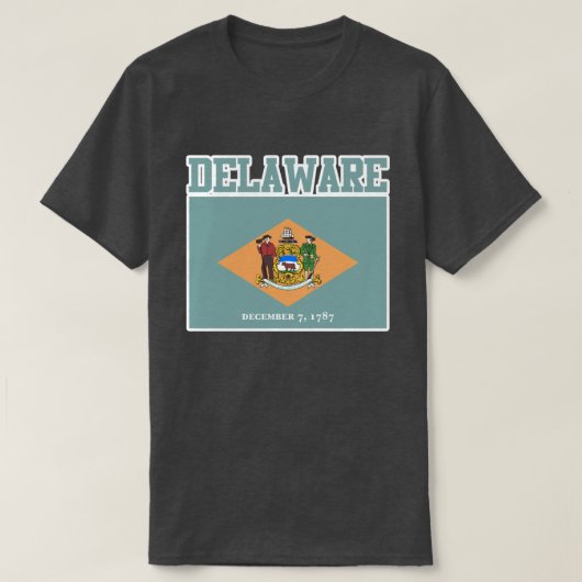 Delaware State Flag T-shirt (Design voorkant)