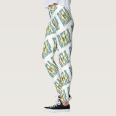 Delaware state flag tekstpatroon leggings (Links)